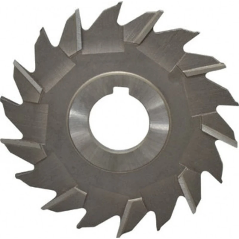 Made in USA 4 Diam x 3/16 Face Width Staggered Tooth Side Milling Cutter 1 Arbor Hole, High Speed Steel, Uncoated, 18...
